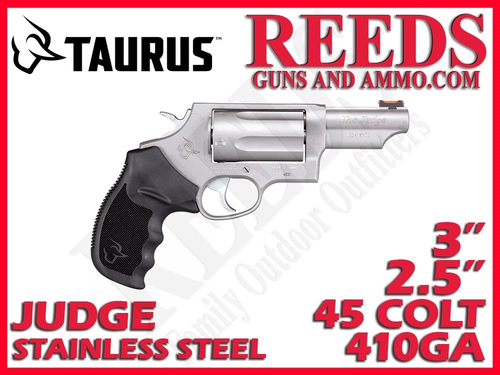 Taurus Revolver Stainless 45 Colt 410 Ga 2-1/2in 3in 5 Shot 2-441039T-img-0