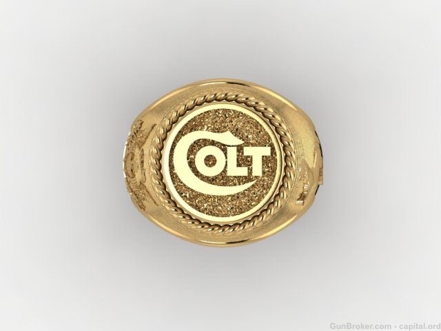 Colt Gold Ring - Custom Order by size & karat, Varies -img-0