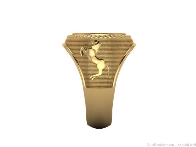Colt Gold Ring - Custom Order by size & karat, Varies -img-1