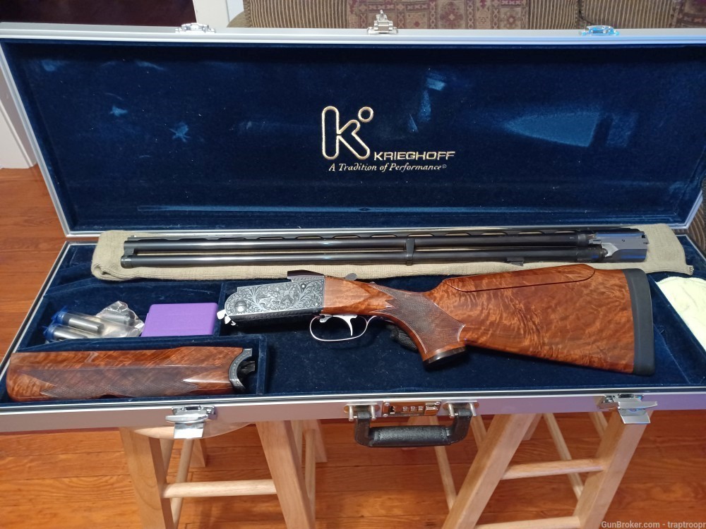Krieghoff San Remo Custom Model 32 shotgun and extra 28 gauge Skeet barrel-img-6