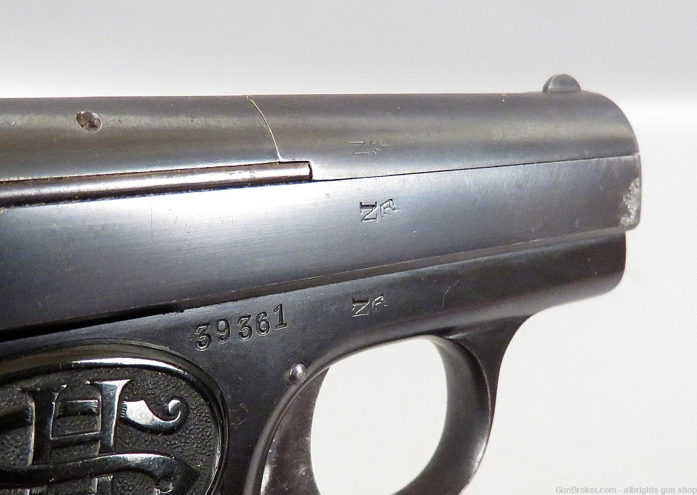 C G HAENEL / SCHMEISSER 6.35 / 25 Auto German Pocket Pistol VERY NICE -img-13