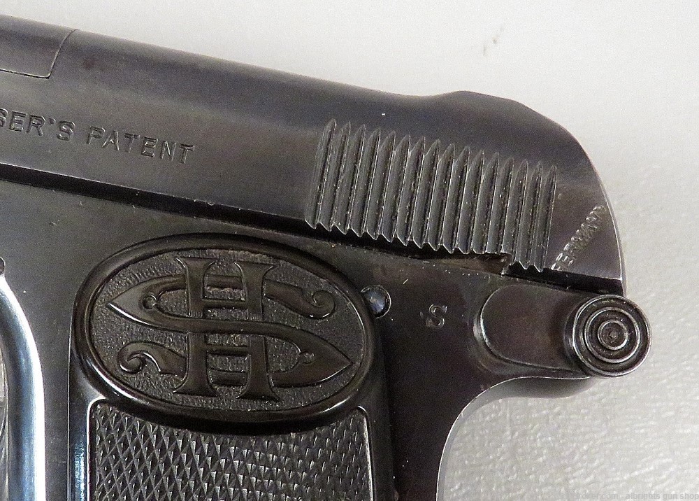 C G HAENEL / SCHMEISSER 6.35 / 25 Auto German Pocket Pistol VERY NICE -img-4