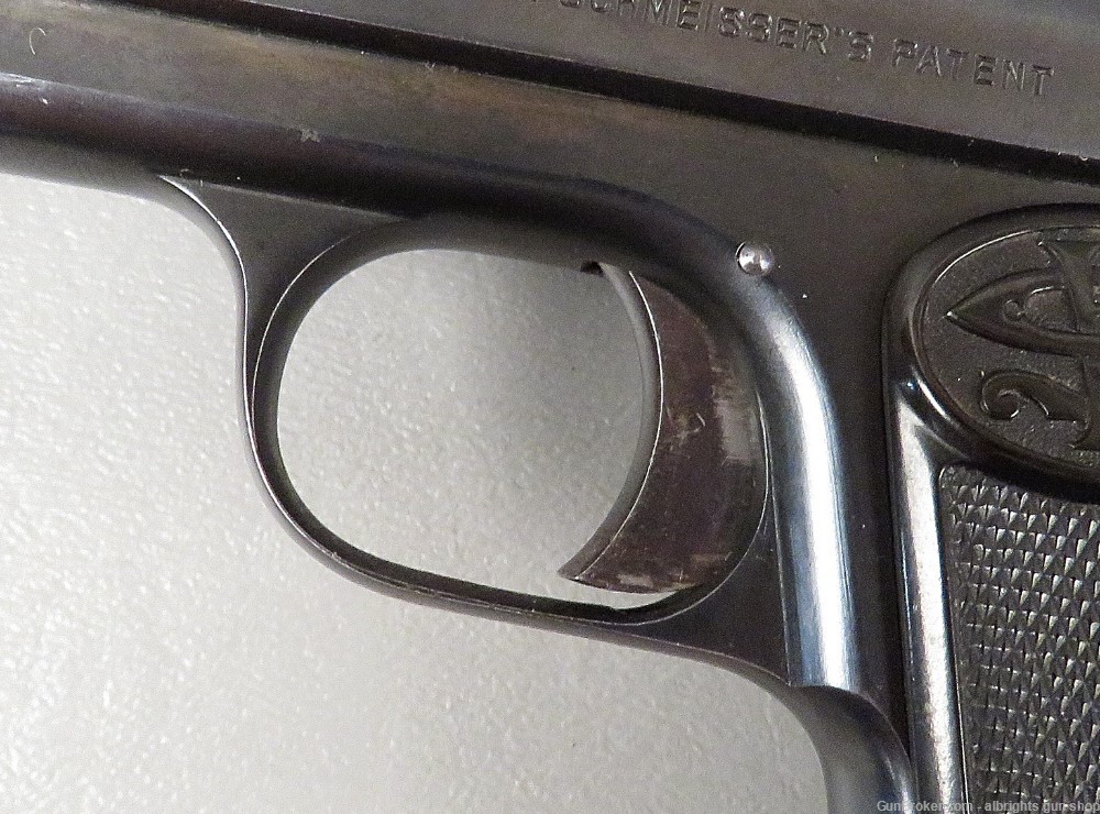 C G HAENEL / SCHMEISSER 6.35 / 25 Auto German Pocket Pistol VERY NICE -img-8