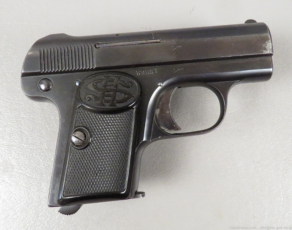 C G HAENEL / SCHMEISSER 6.35 / 25 Auto German Pocket Pistol VERY NICE -img-1