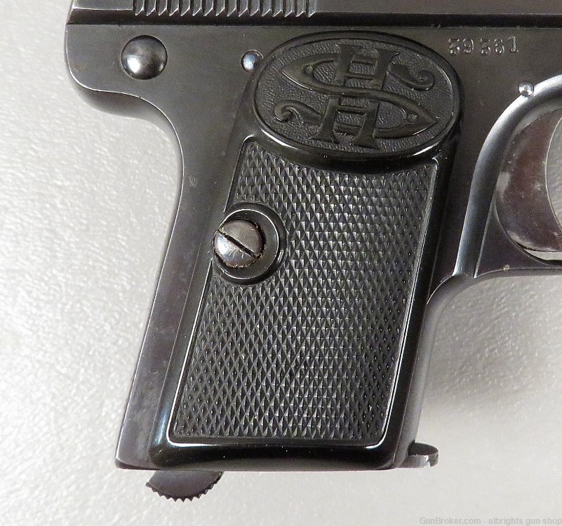 C G HAENEL / SCHMEISSER 6.35 / 25 Auto German Pocket Pistol VERY NICE -img-3