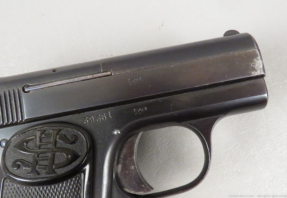 C G HAENEL / SCHMEISSER 6.35 / 25 Auto German Pocket Pistol VERY NICE -img-7
