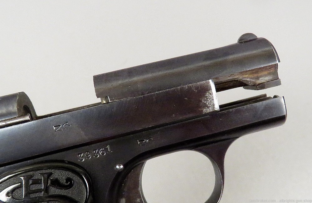 C G HAENEL / SCHMEISSER 6.35 / 25 Auto German Pocket Pistol VERY NICE -img-23