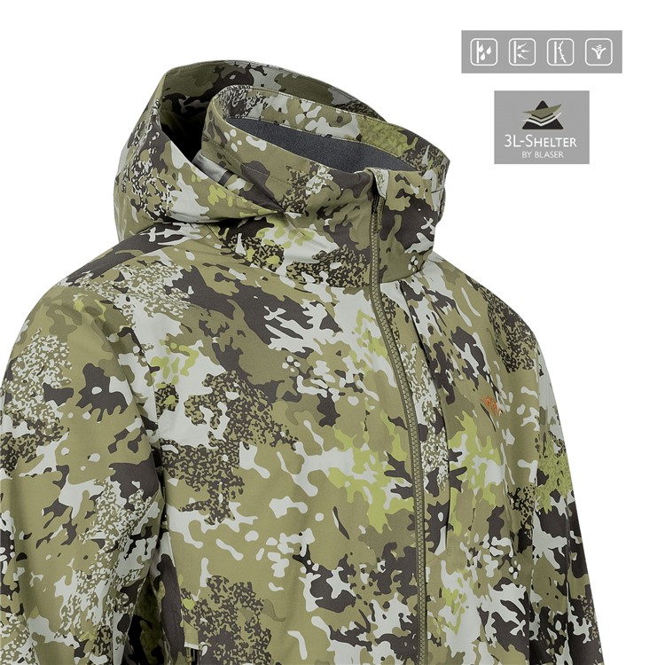 BLASER Men's Venture 3L Jacket, Color: Huntec Camouflage, Size: 3XL-img-4