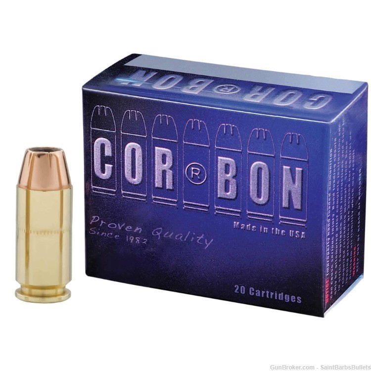 CorBon .40 S&W 165gr Self-Defense JHP - 20 Rounds-img-0