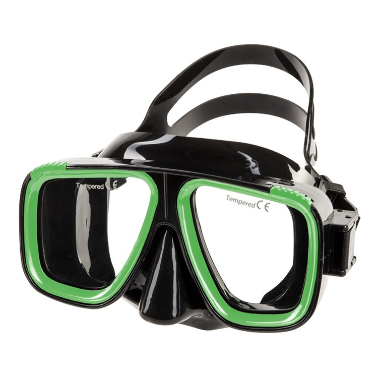 IST Saturn Twin Lens Black Silicone/ Green Ring Frame Mask (M9-BS-GN)-img-1