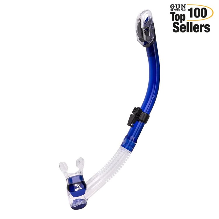 IST Dry Top Clear Blue Snorkel (SN204-CB)-img-0