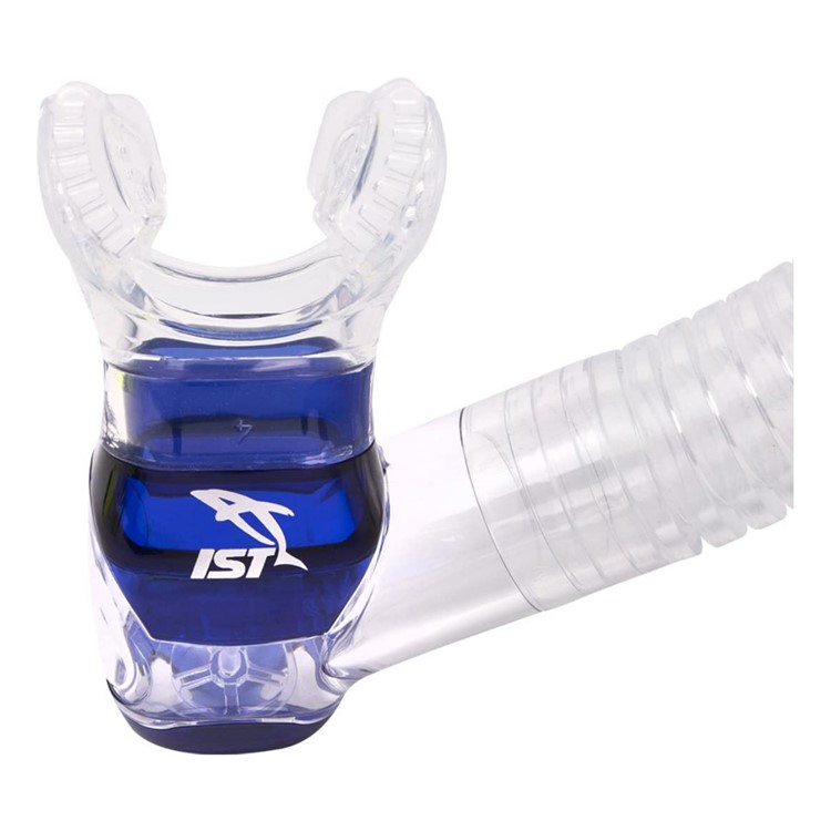 IST Dry Top Clear Blue Snorkel (SN204-CB)-img-3