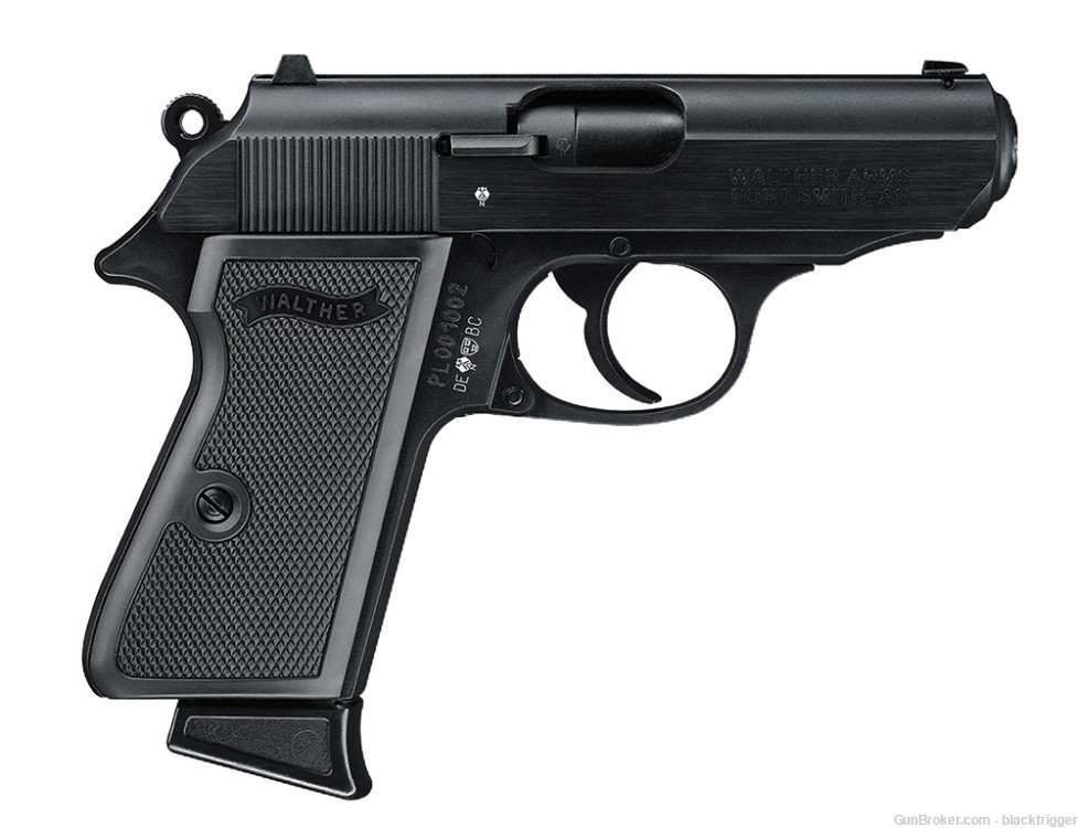 Walther 5030300 PPK/S 22LR 10+1 3.3" Black Steel TB Polymer Grip Safety    -img-1