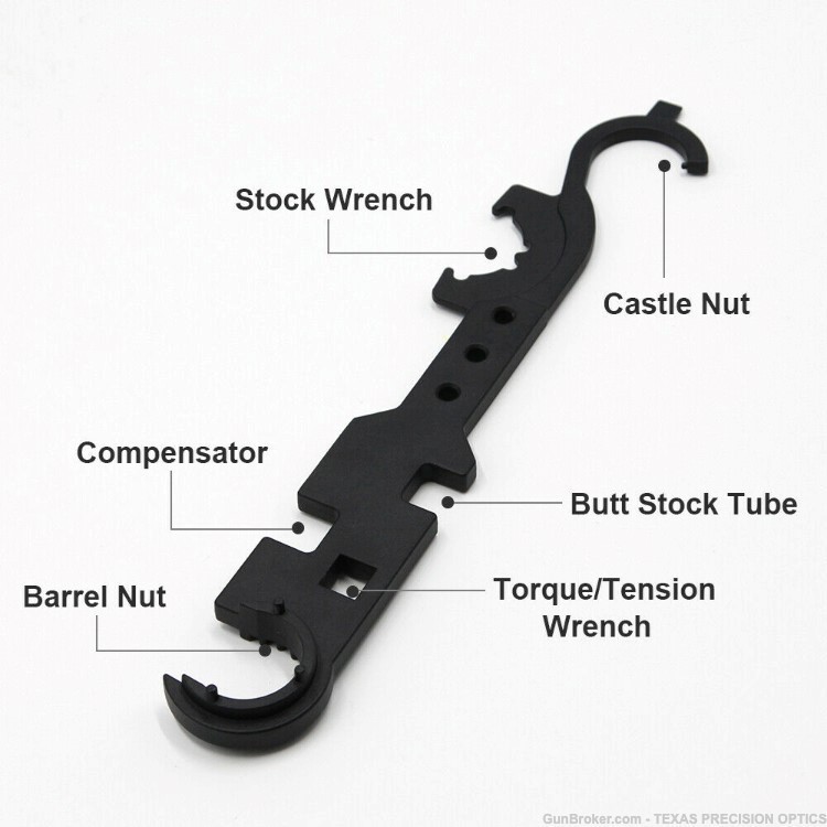 AR-15 Armorers Wrench Multi-Tool combo wrench -img-4