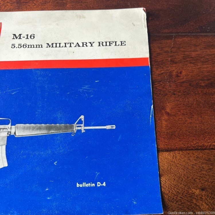Colt M16 Brochure 5.56 Military Rifle Bulletin D-4-img-1