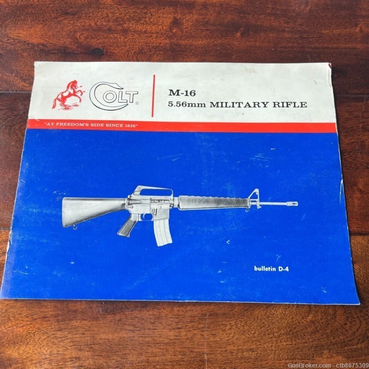 Colt M16 Brochure 5.56 Military Rifle Bulletin D-4-img-0
