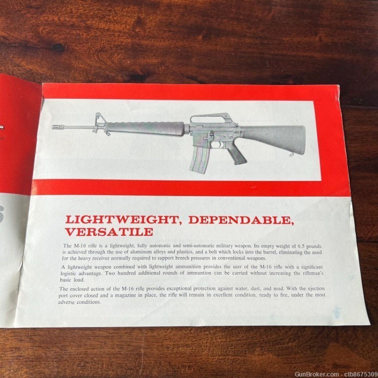 Colt M16 Brochure 5.56 Military Rifle Bulletin D-4-img-5