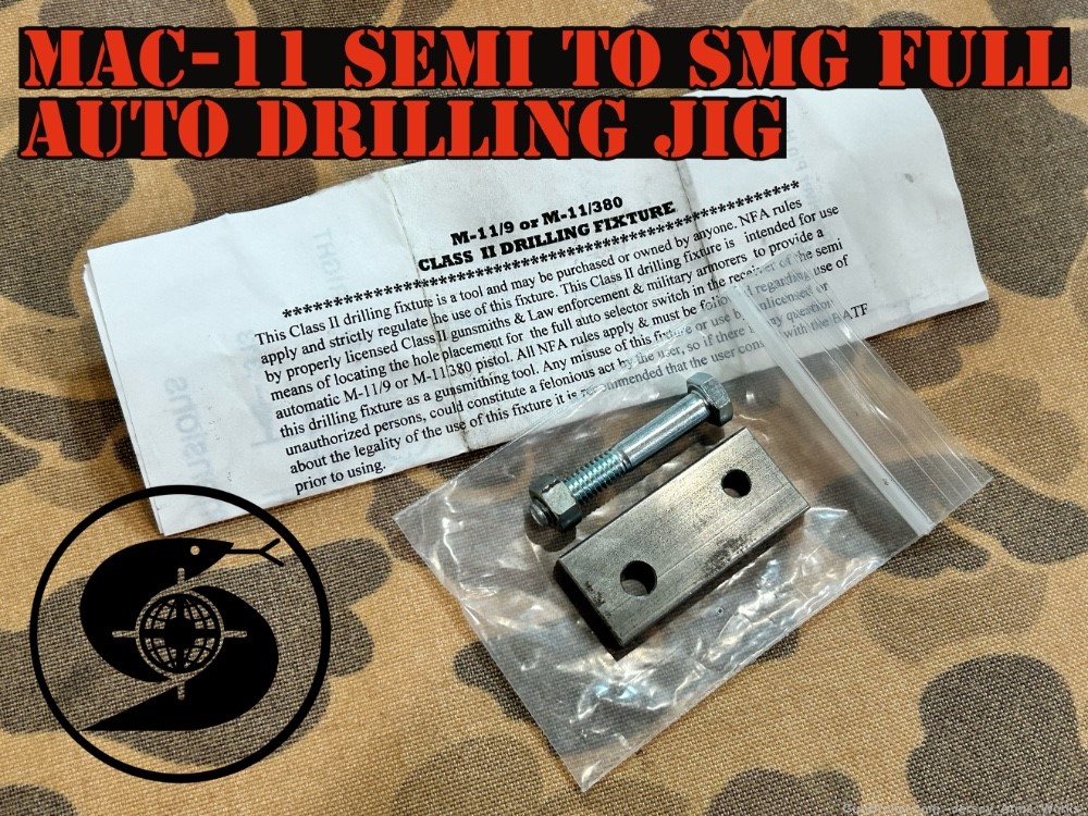 MAC-11 SOT FULL AUTO drilling JIG RPB M11 SWD COBRAY M11/9 Semi to SMG   -img-0