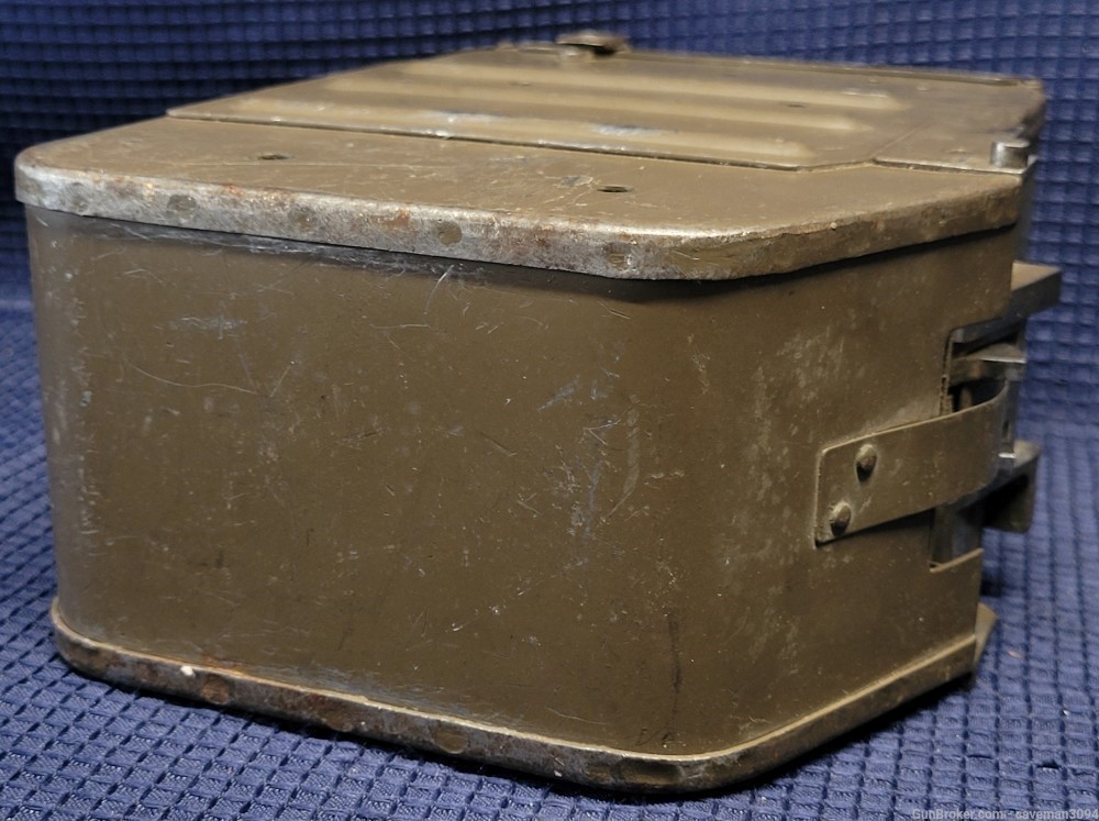 *RARE* Madsen Machine Gun Ammo Can w/Links! Nice Shape!-img-5