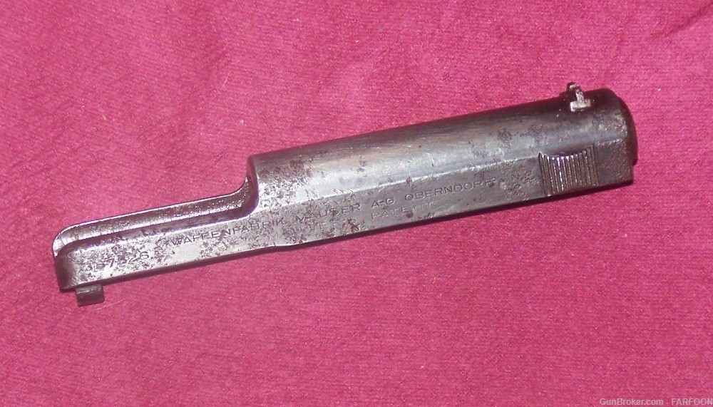 MAUSER 1914 7.65 SLIDE, REAR SIGHT, & EXTRACTOR ASSEMBLY-img-0
