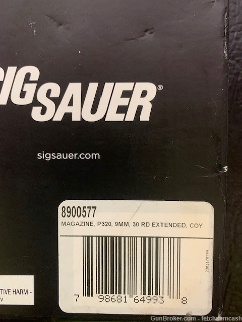 1 Mag, Sig Sauer P320 30rd. 9mm Coyote part no. 8900577-img-1