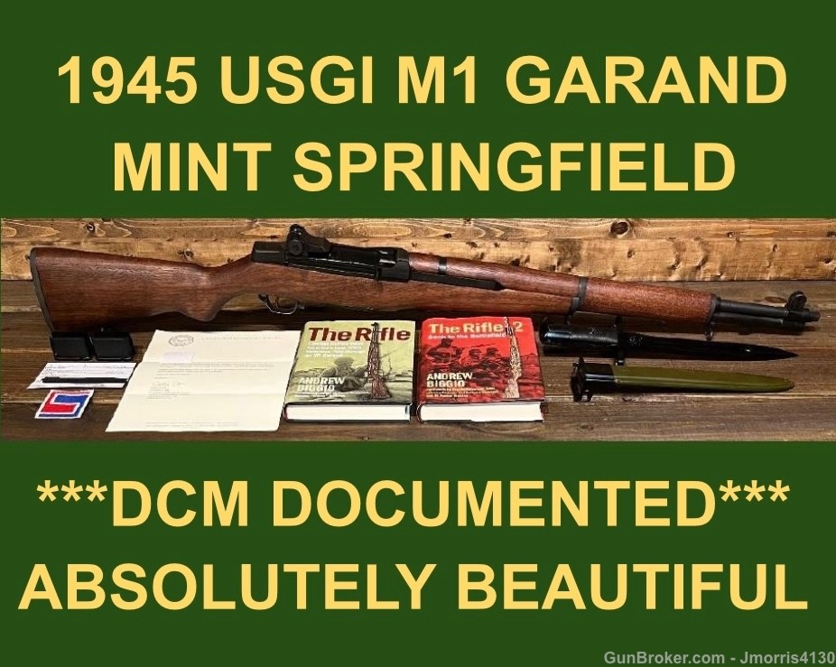 M1 GARAND 1945 SPRINGFIELD DCM MINT M-1 GARAND WWII WW2 EXTRAS-img-0