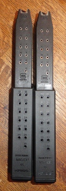 Kriss Glock 21 Factory 30rd .45 Magazines - Set of TWO!-img-0