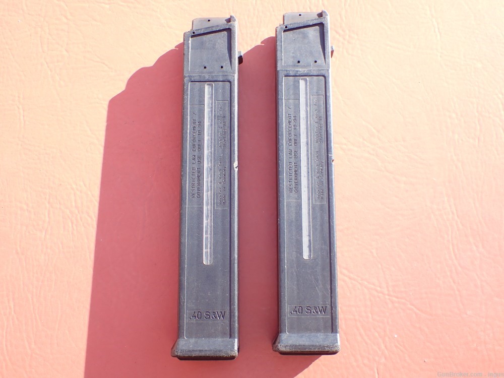 (2 TOTAL) HK UMP FACTORY .40S&W L.E. RESTRICTED 30 ROUND MAGAZINE-img-0