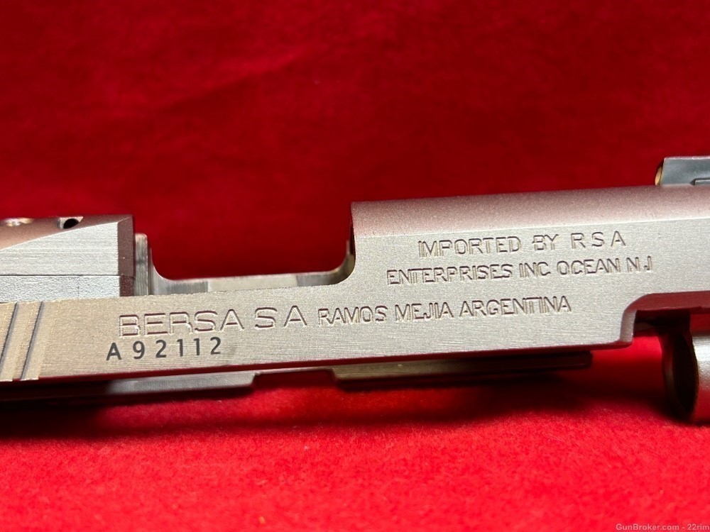 Bersa Thunder9 Ultra Compact Complete Slide, Nickel-img-3