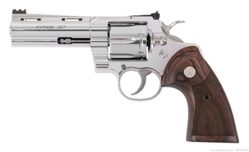 Colt Python 6” .357 Walnut Grips -img-0