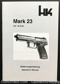 HK MK23 OPERATORS MANUAL - GERMAN PRINT-img-0