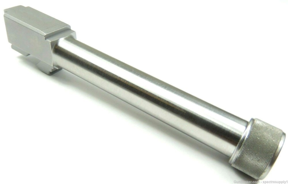 New 9mm Threaded 1/2x28 Stainless Barrel for Glock 17 Gen 1-4 G17 -img-0