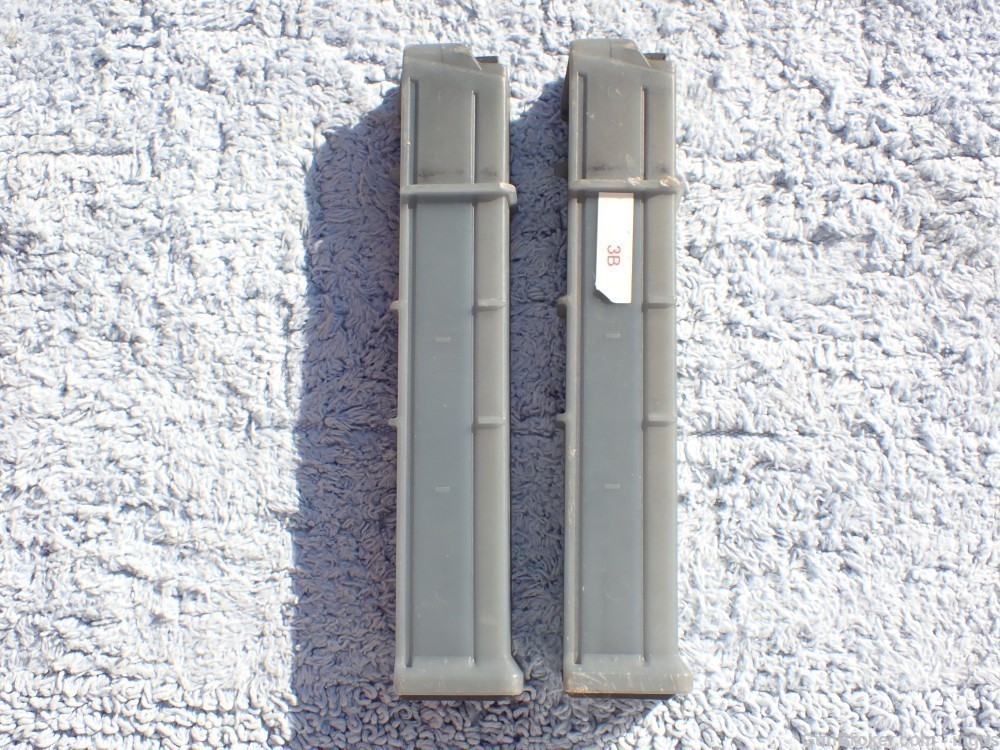 (2 TOTAL) HK MP5 FACTORY 40S&W 10MM L.E. MARKED 30RD MAGAZINE-img-1