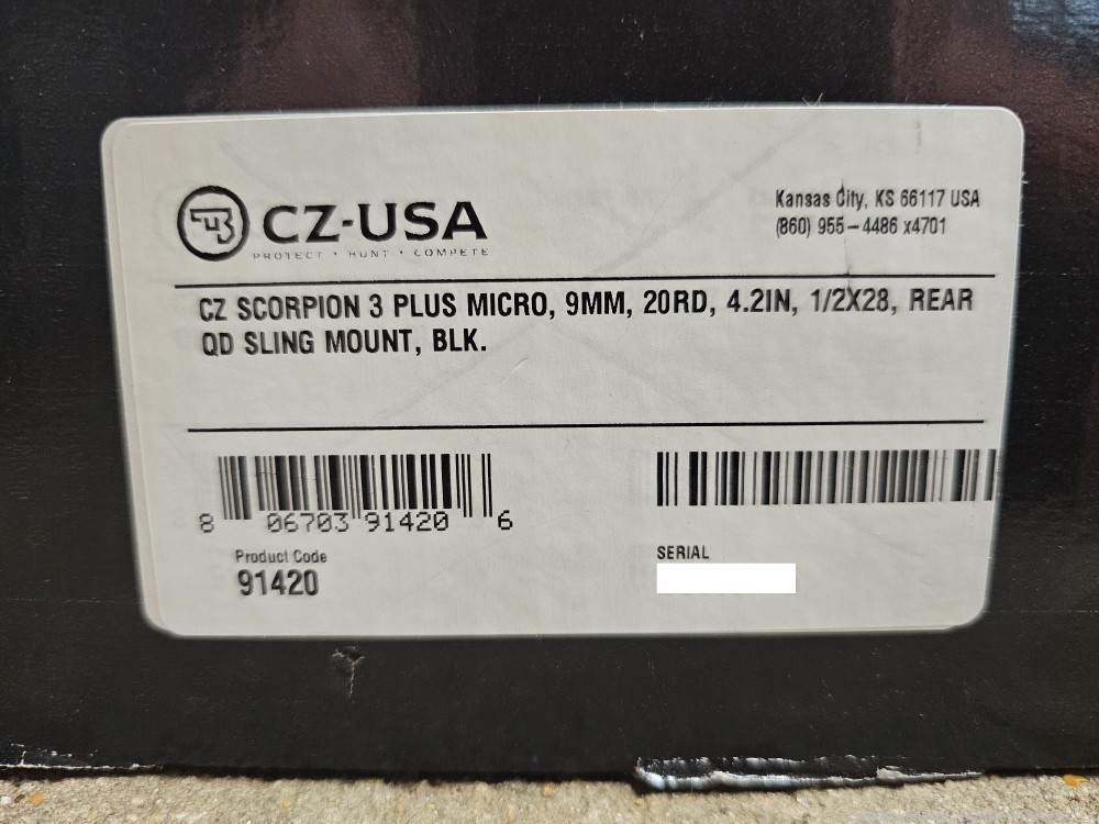 CZ Scorpion 3+ Micro 9mm 91420 CZ-USA-img-8