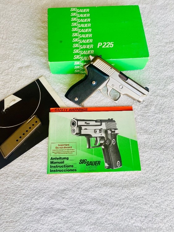 Sig Sauer P225 West German Collector Set -RARE Nickel, 2-Tone, Nitron Black-img-98
