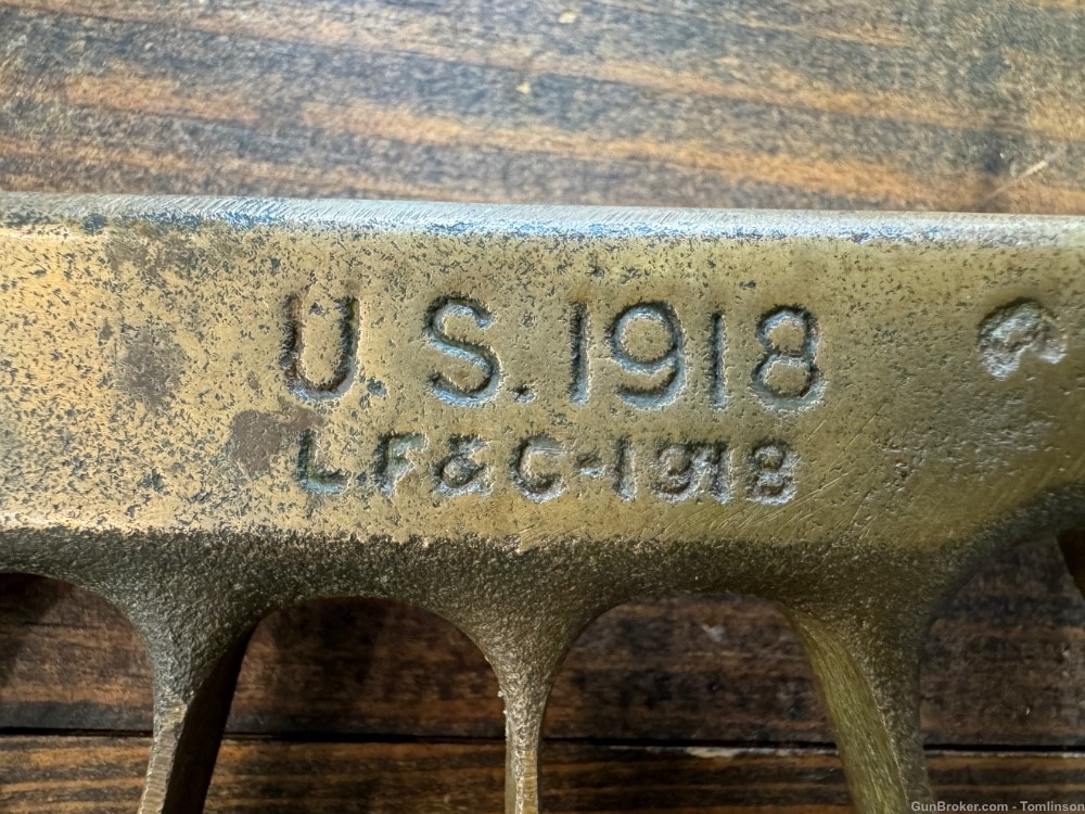 WW1 US LF&C 1918 Trench Brass Knuckle Knife dagger WW1 WWII fighting-img-2