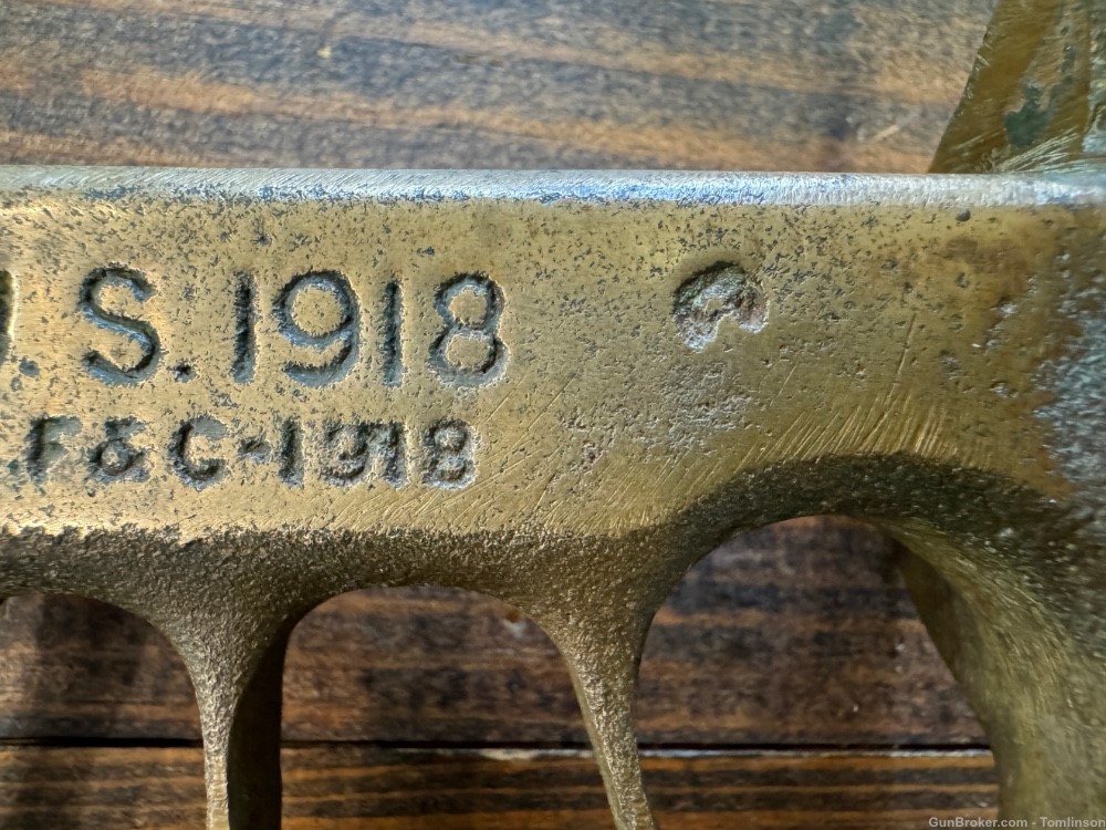 WW1 US LF&C 1918 Trench Brass Knuckle Knife dagger WW1 WWII fighting-img-3