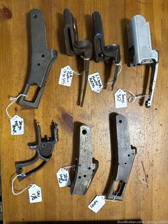 Lot 1 stripped shotgun receivers gunsmith special penny auction -img-0
