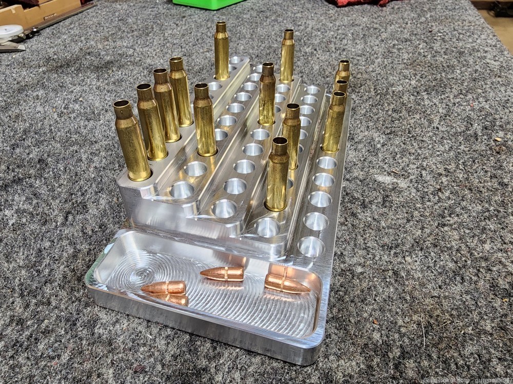 CNC Aluminum Tiered Reloading Block- Micro Calibers by Walberg Precision-img-1
