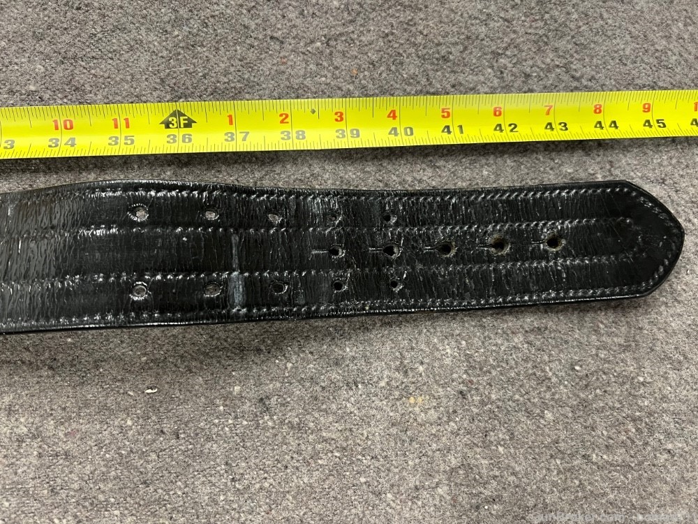 Vintage Leather Duty Belt and 3" Combat Magnum Hoslter -img-1