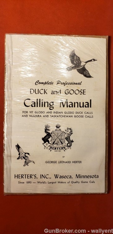 Herters World famous Numara No.377 Goose Call Box Manual vintage bird game -img-7
