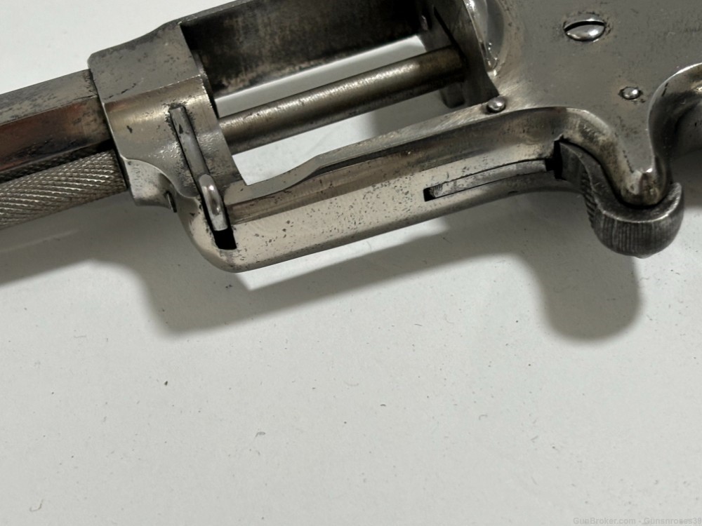 Extremely Rare Antique Hopkins & Allen No 5 spur trigger .38S&W Revolver -img-7
