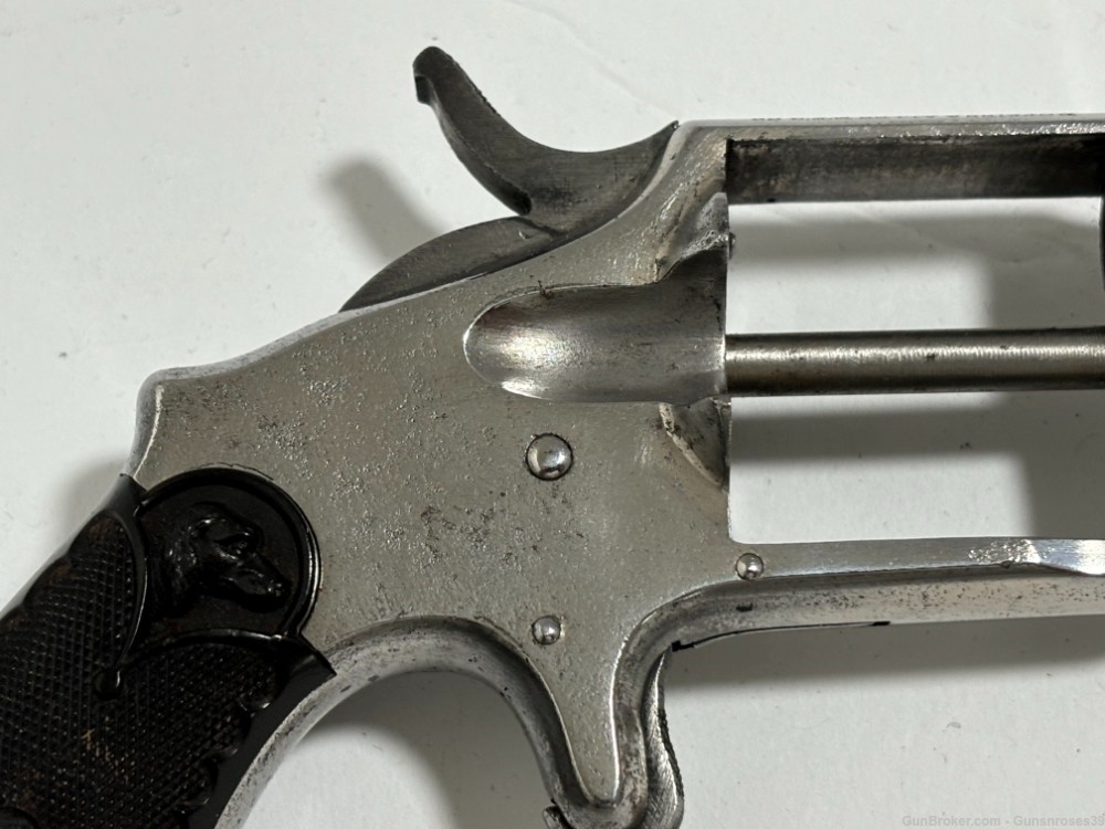 Extremely Rare Antique Hopkins & Allen No 5 spur trigger .38S&W Revolver -img-5