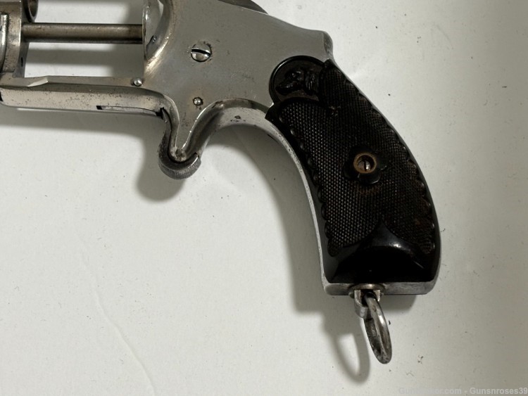 Extremely Rare Antique Hopkins & Allen No 5 spur trigger .38S&W Revolver -img-11