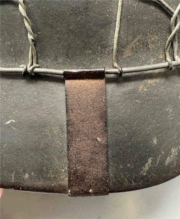 WW2 German M40 Half Basket CHICKEN WIRE Helmet WWII Camo ET66 uniform-img-12
