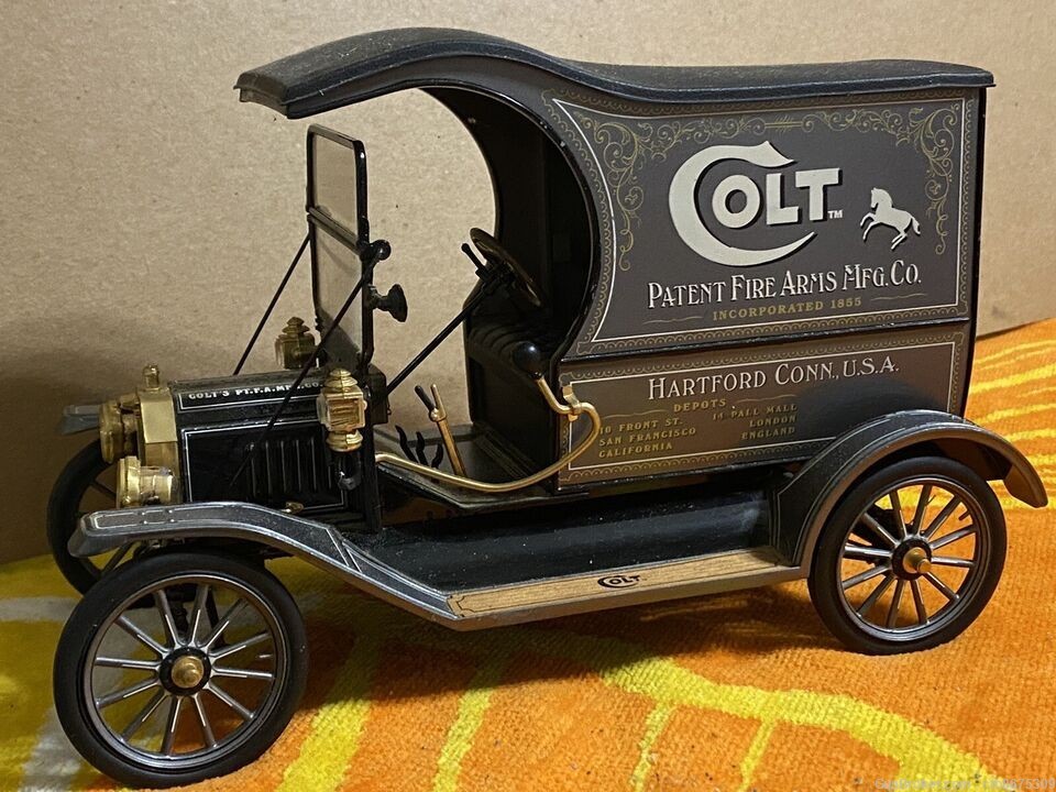 Franklin Mint 1/16 1913 Ford Model T Colt Firearms Delivery Wagon-img-11