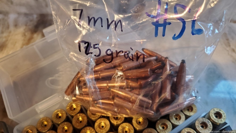 7MM Rem Mag reloaders package - 290 pc brass - 246 pc bullets - see details-img-16