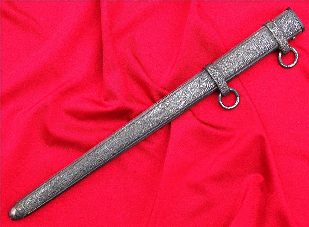 WWII German Army Heer Officer Dagger Scabbard-img-0