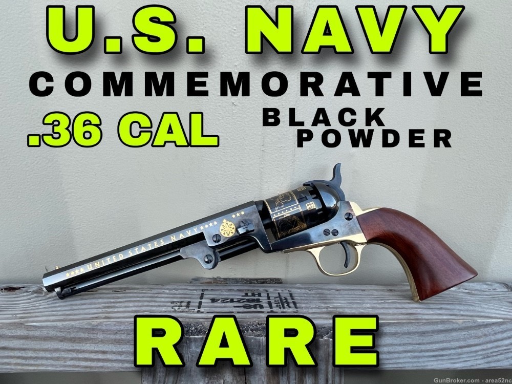 RARE U.S. Navy Taylor & Co. .36 cal Black Powder Revolver, 1 of 1000-img-0