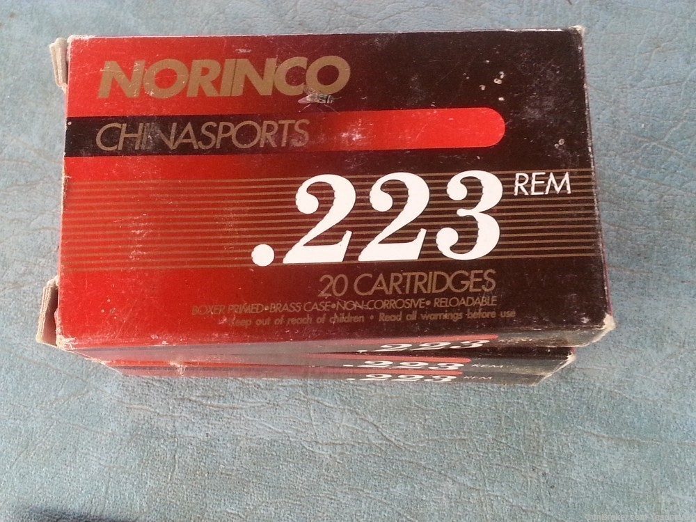 Norinco 223 Rem  ammo Brass case 3 Box's 60 Rounds-img-2